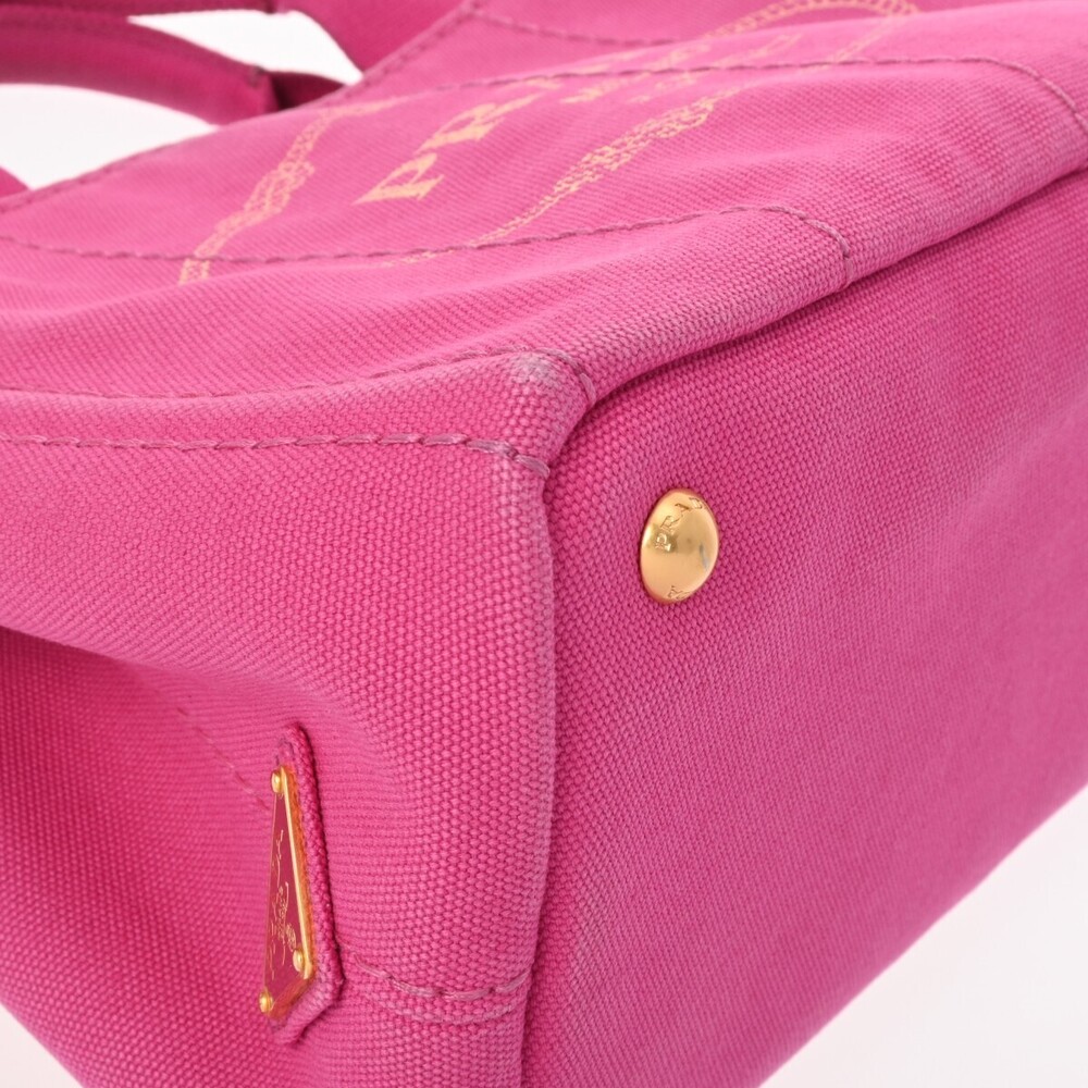 Prada Canapa Pink Canvas Handbag - Picture 7 of 9